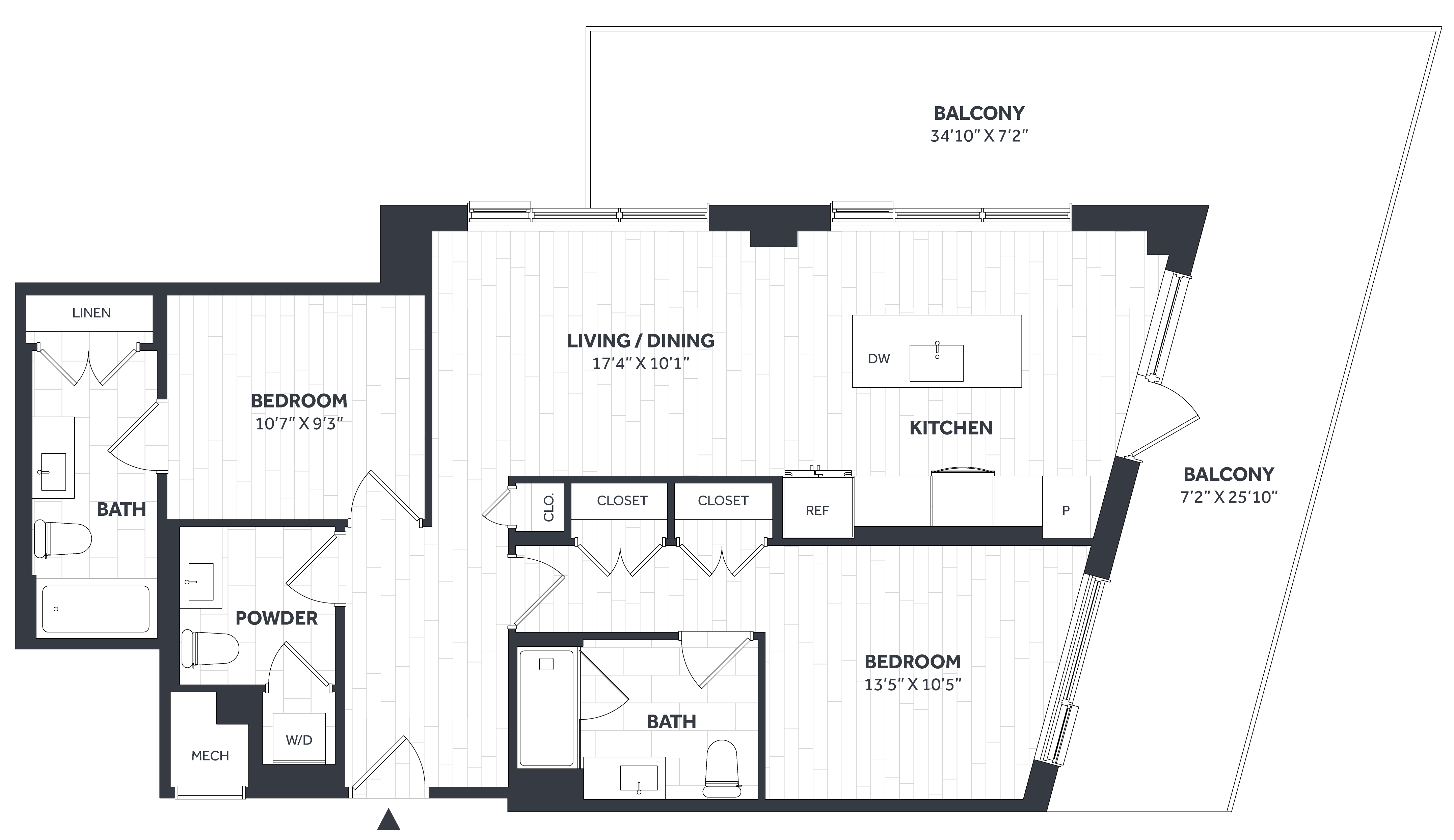 2 Bed/2.5 Bath PH - Stratos - CC14