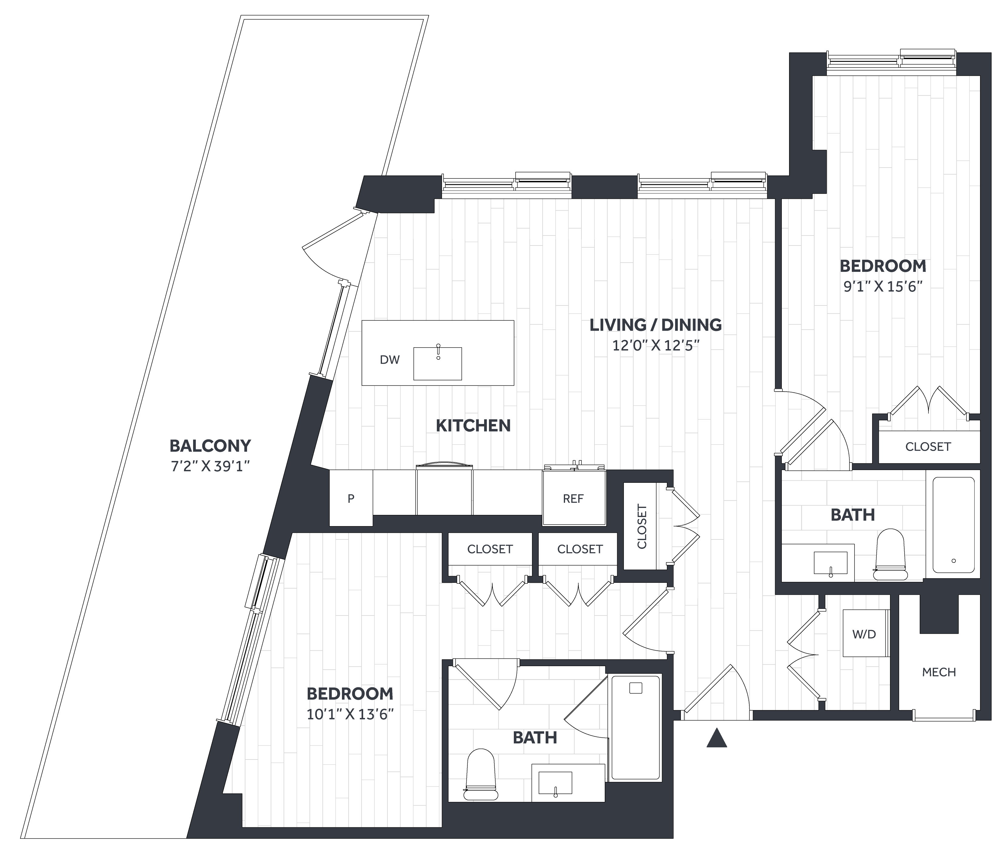2 Bed/2 Bath PH - Stratos - CC19