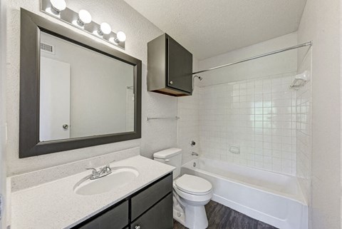A white toilet sits next to a sink in a bathroom.