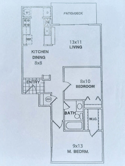 B  2 Bedroom / 1 Bath - 782