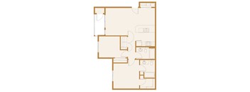 2x2 Floor Plan   Andrews Heights, WA 99001 | Copper Landing