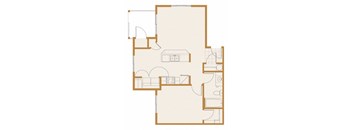 1x1 Floor Plan  Andrew Heights, WA 9901 | Copper Landing