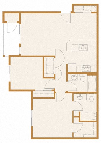 2x2 Floor Plan   Andrews Heights, WA 99001 | Copper Landing