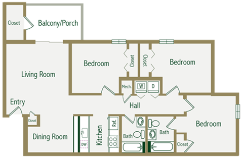 900 Poplar Forest Rd 2-3 Beds Apartment for Rent - Photo Gallery 7