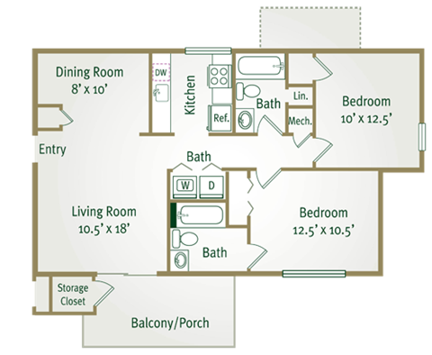900 Poplar Forest Rd 2-3 Beds Apartment for Rent - Photo Gallery 8