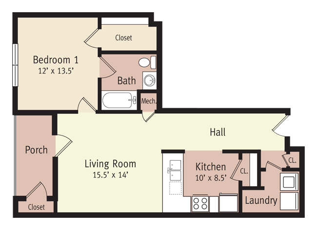 The Tyler Floor Plan 1