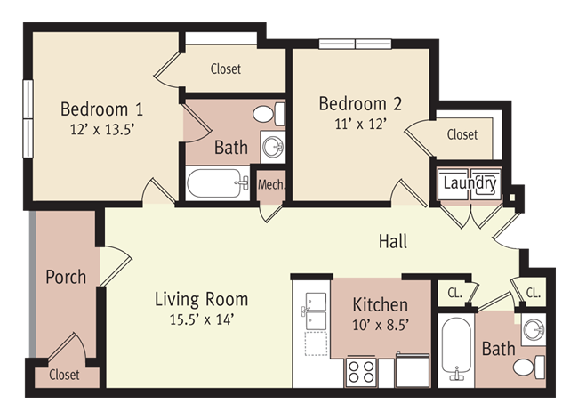 The Jefferson Floor Plan 3