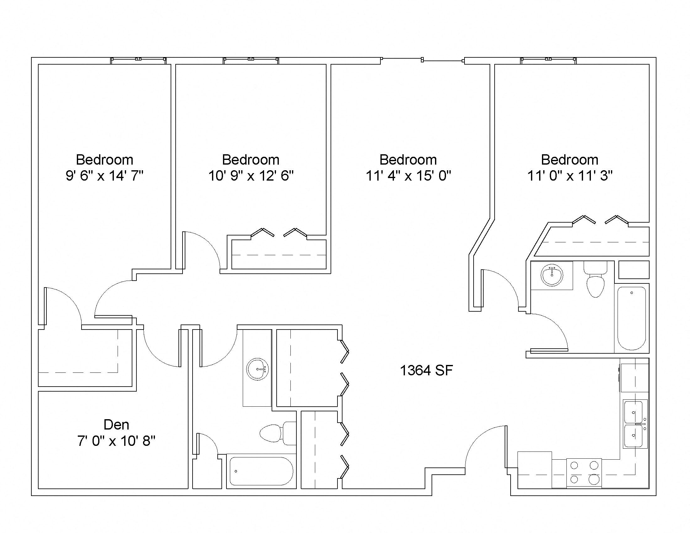 3D 2B (2 underground parking spaces)