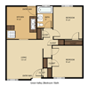 2 Bed – 1 Bath