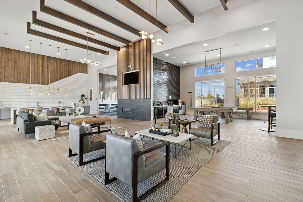 Game room with chairs and tables, Ironcrest, Nort Richland Hills,