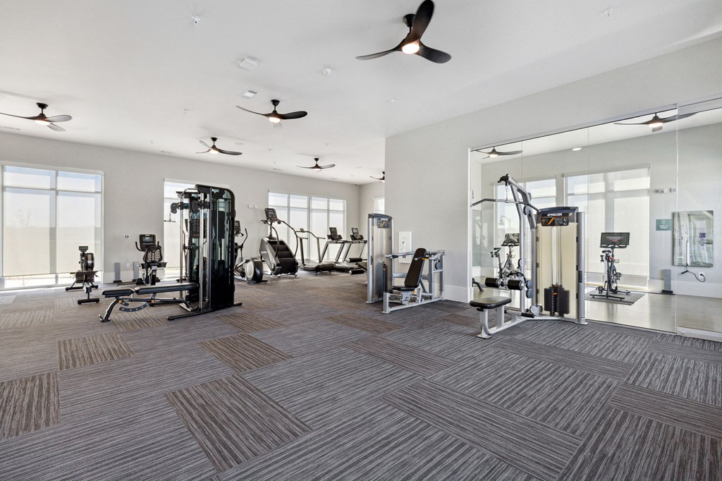 Fully equipped fitness center, Ironcrest, Texas, 76180