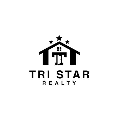 A logo with a house and the words 'TRI STAR REALTY'.