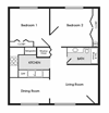 2 Bedroom 1 Bathroom