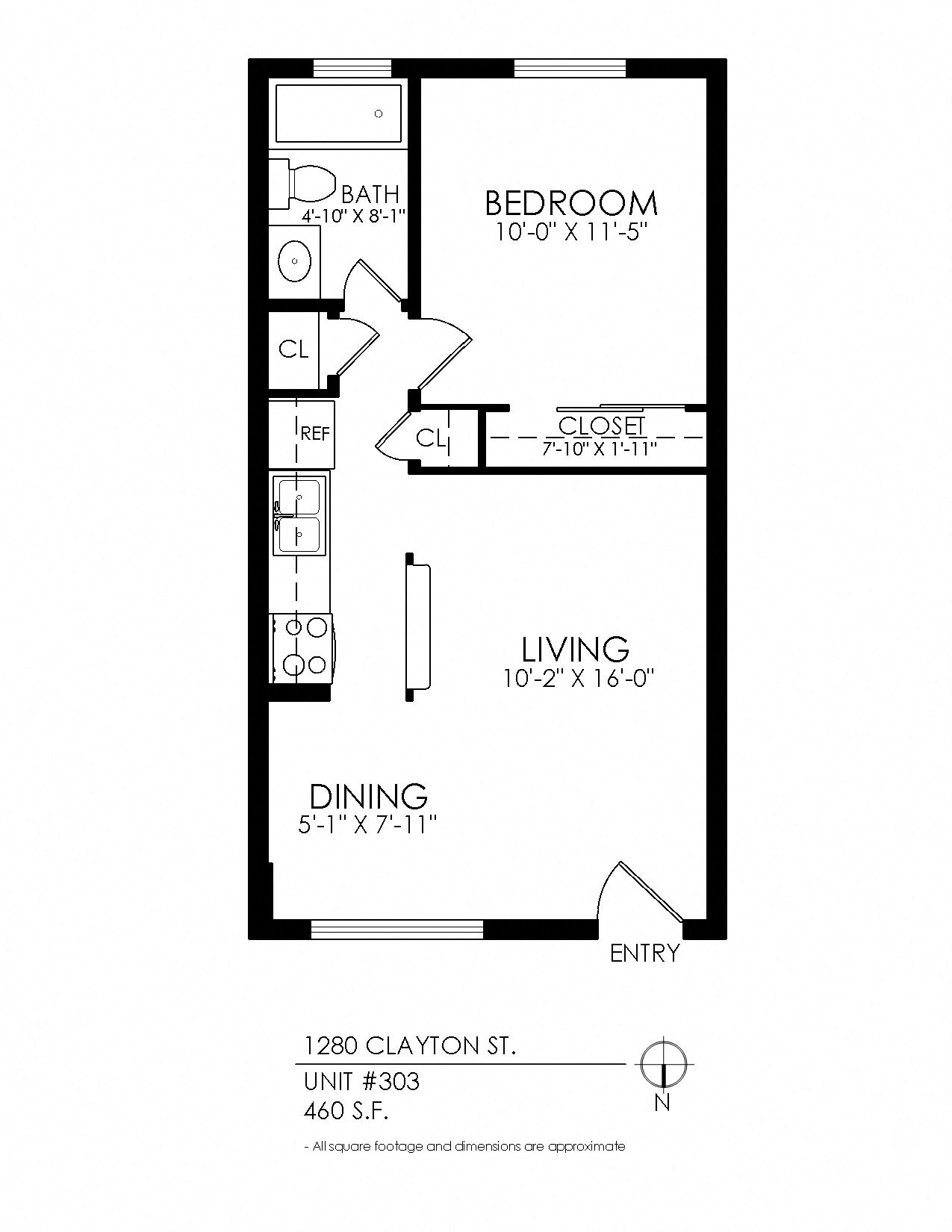 1 Bedroom x 1 Bathroom