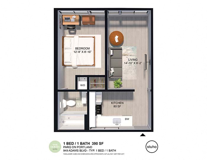 1 BD / 1 BD - 949 W. Adams Blvd