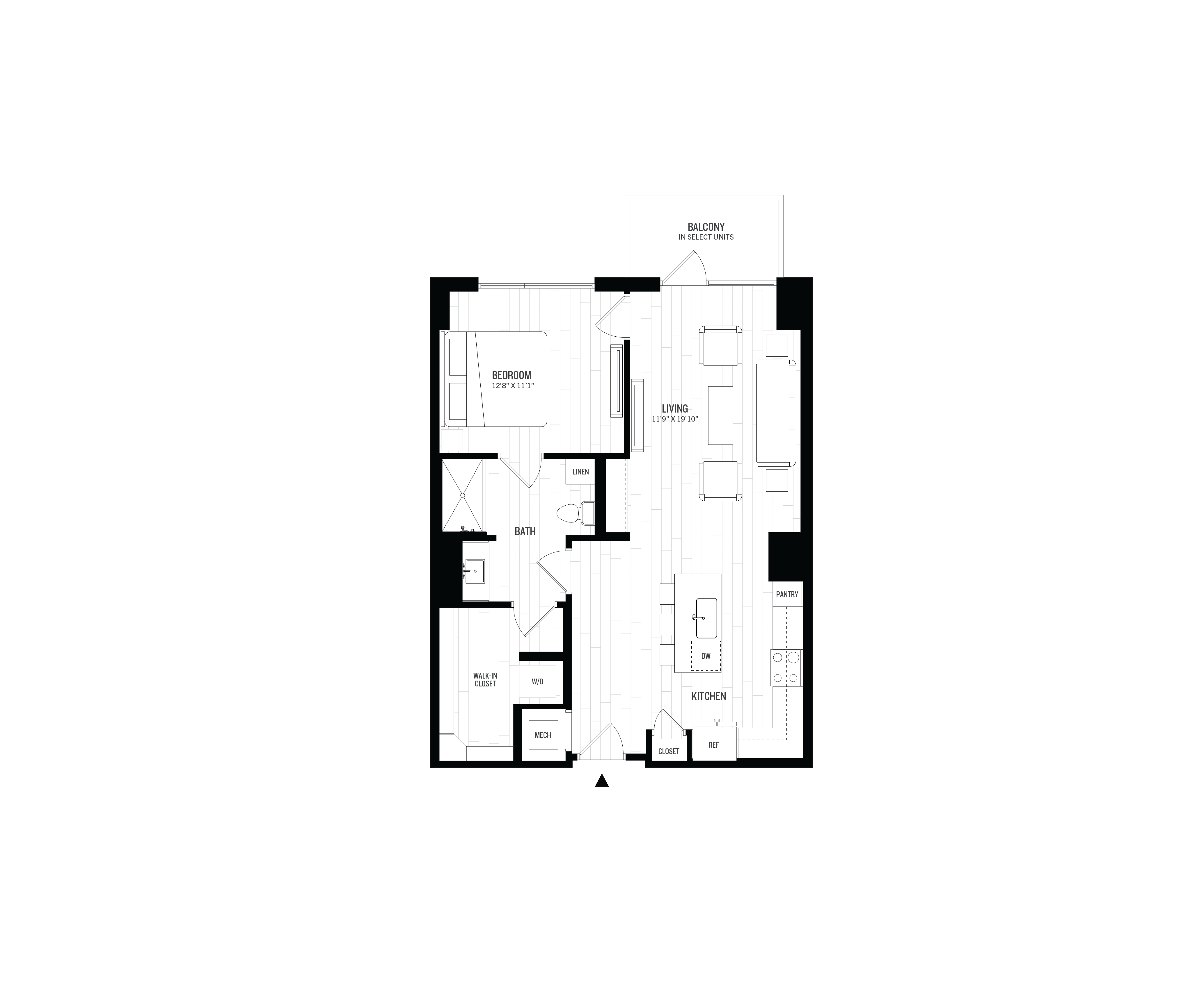 1 Bed/1 Bath-A2