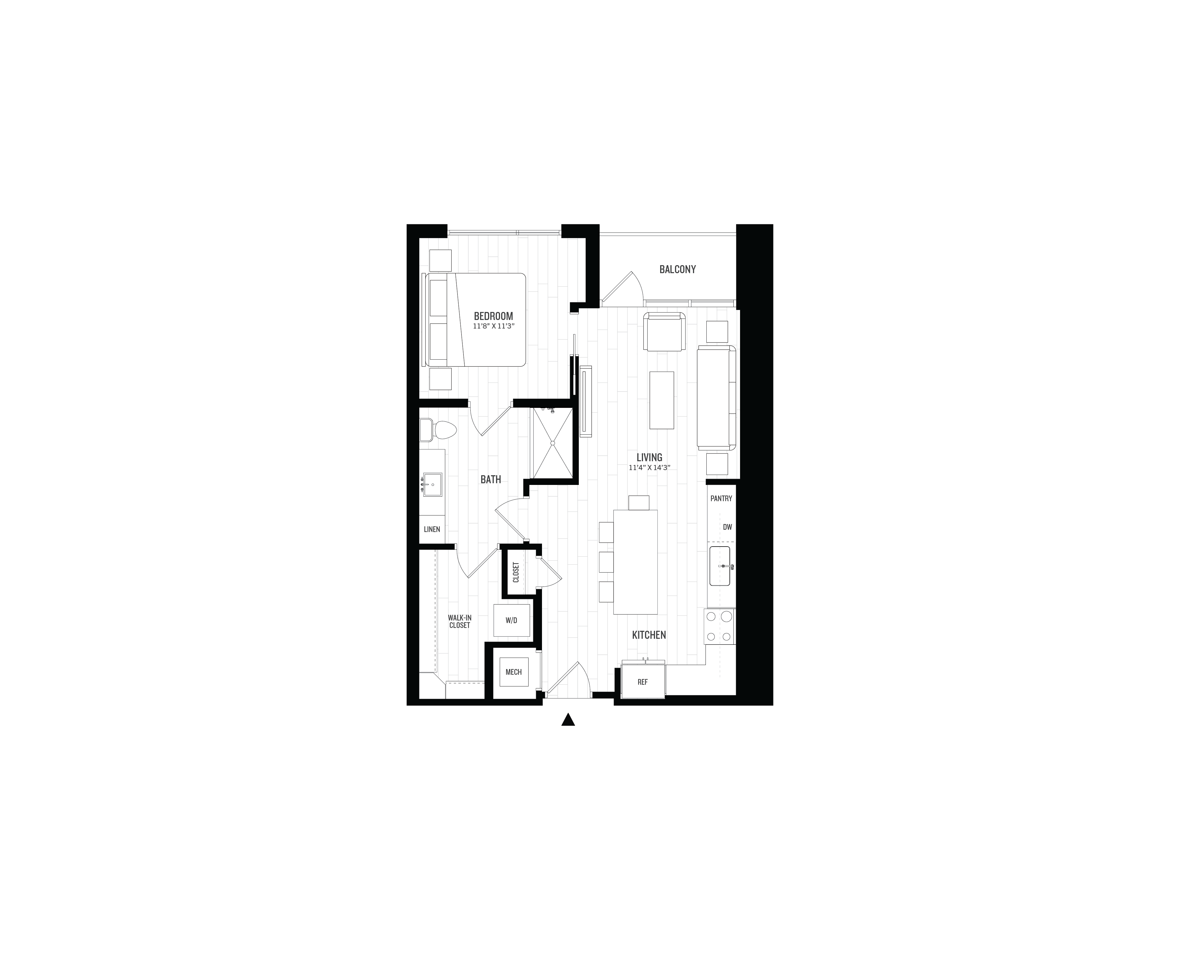 1 Bed/1 Bath-A3