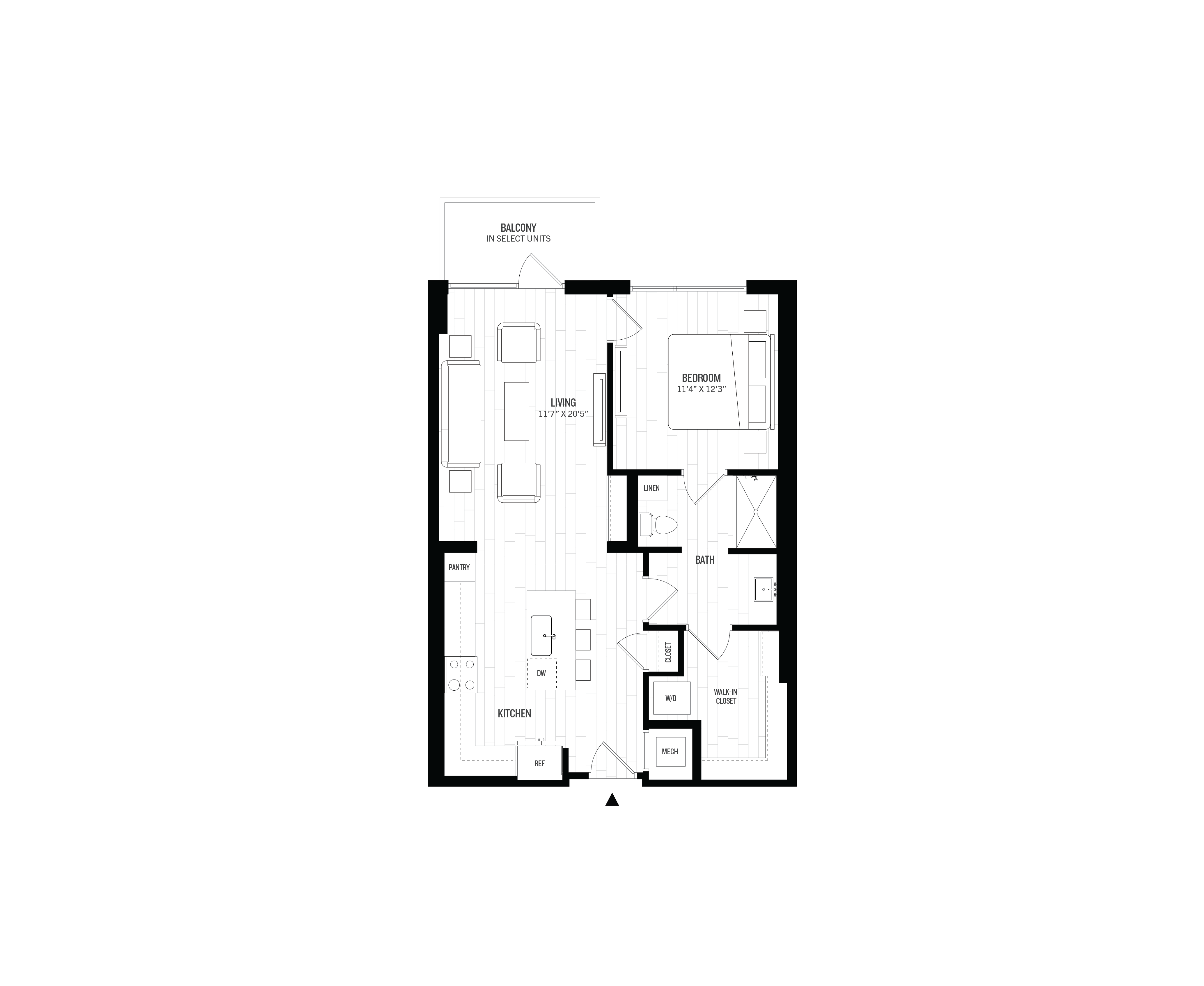 1 Bed/1 Bath-A5