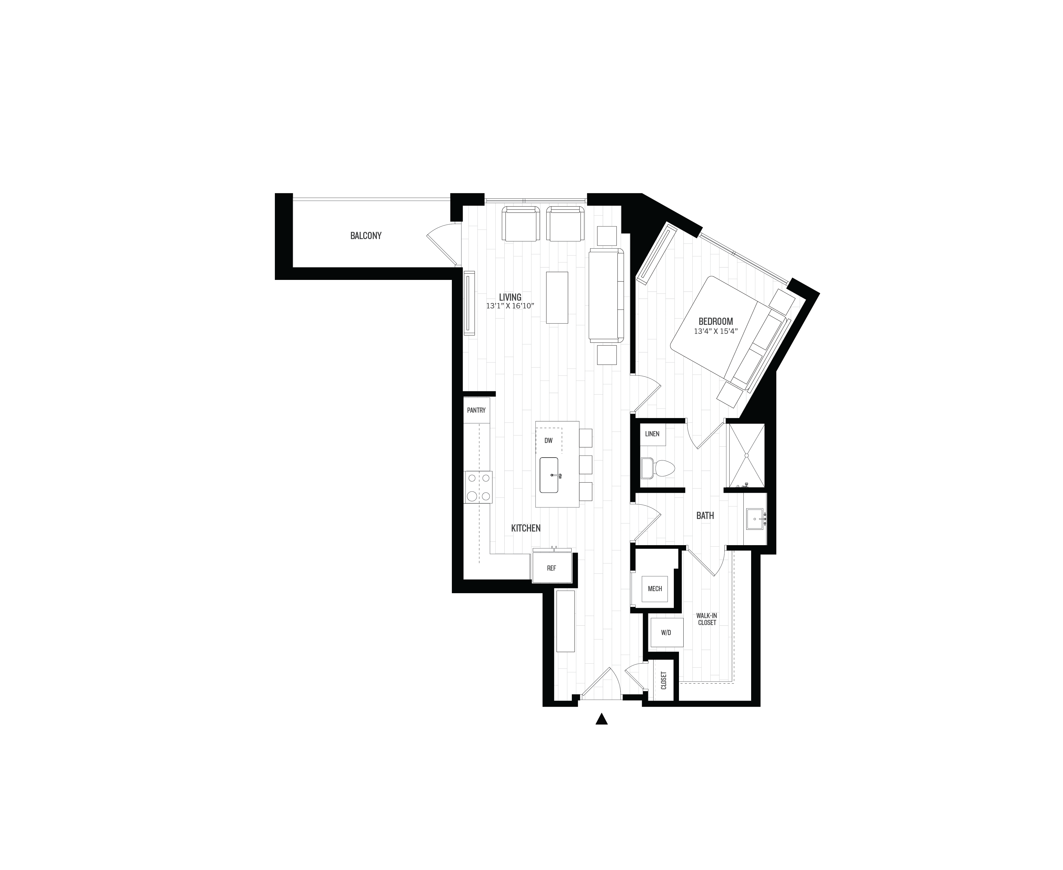 1 Bed/1 Bath-A7