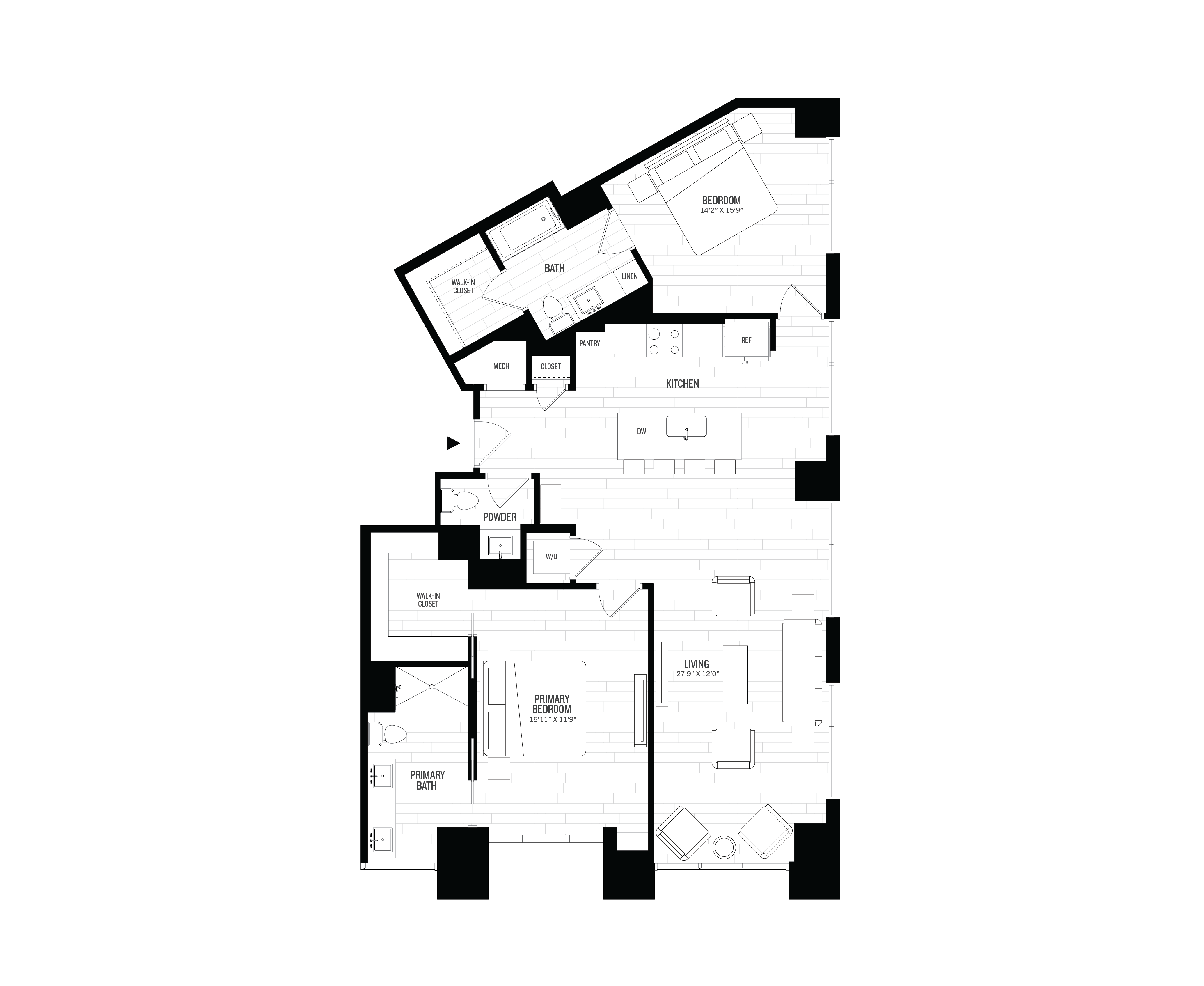 2 Bed/2.5 Bath-B1