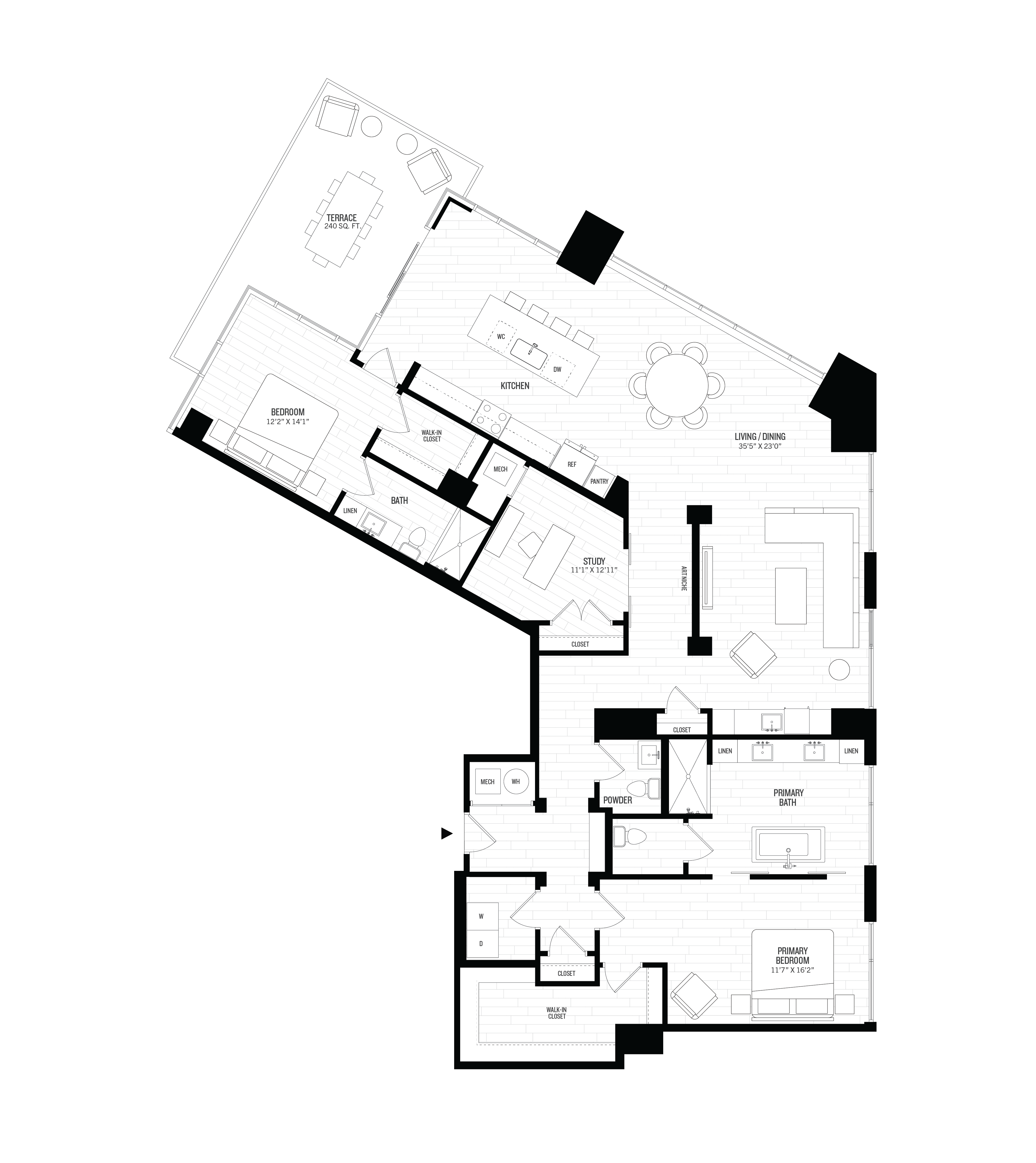 2 Bed/2.5 Bath Den-P2