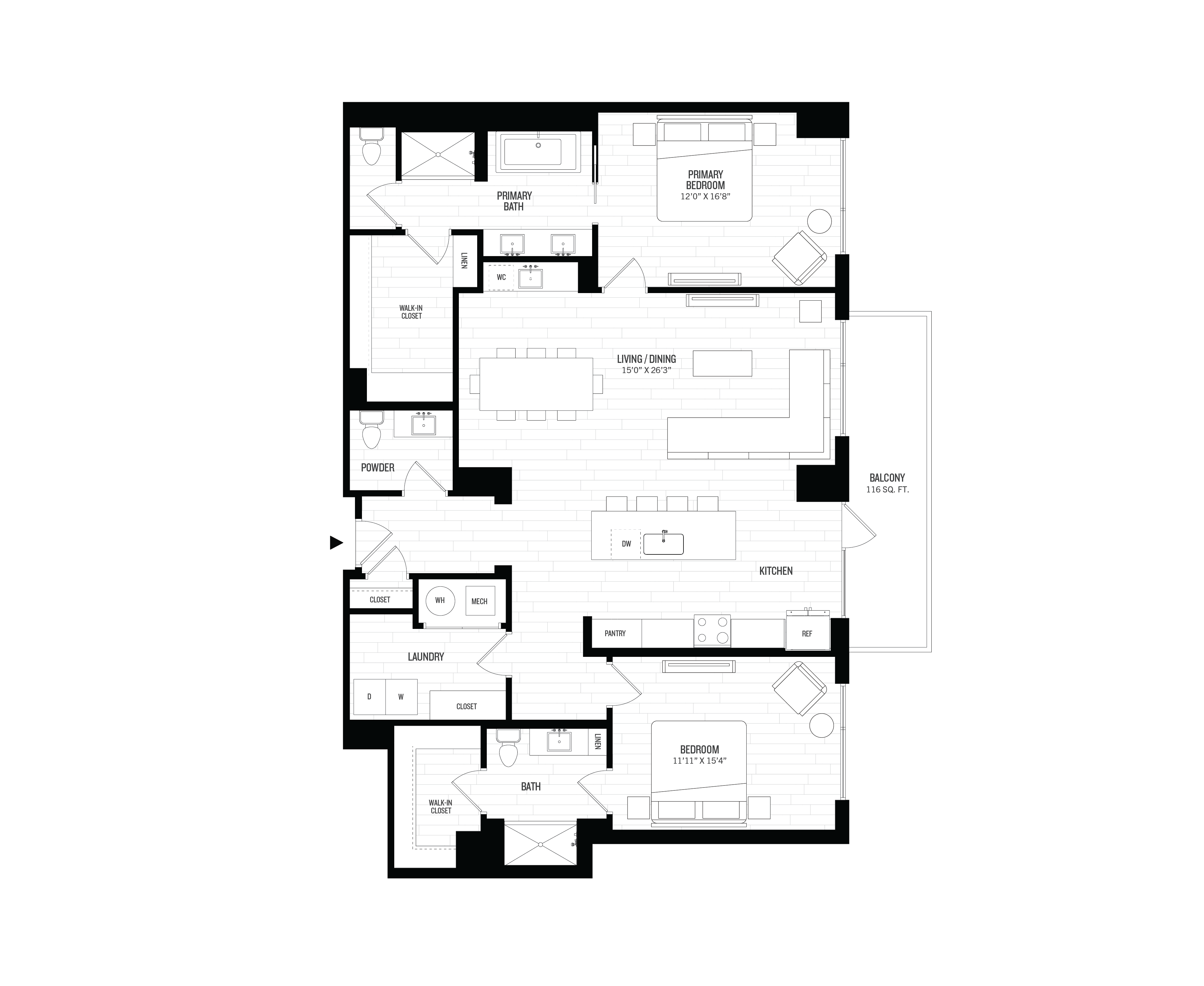 2 Bed/2.5 Bath-P6