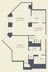 A2 Floor Plan A2 Floor Plan at The Franklin Residences, Pennsylvania