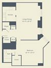 A8 Floor Plan A8 Floor Plan at The Franklin Residences, Philadelphia, Pennsylvania