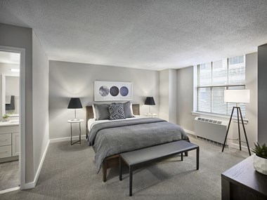 Bedroom With Expansive Windows at The Franklin Residences, Philadelphia, PA - Photo Gallery 2