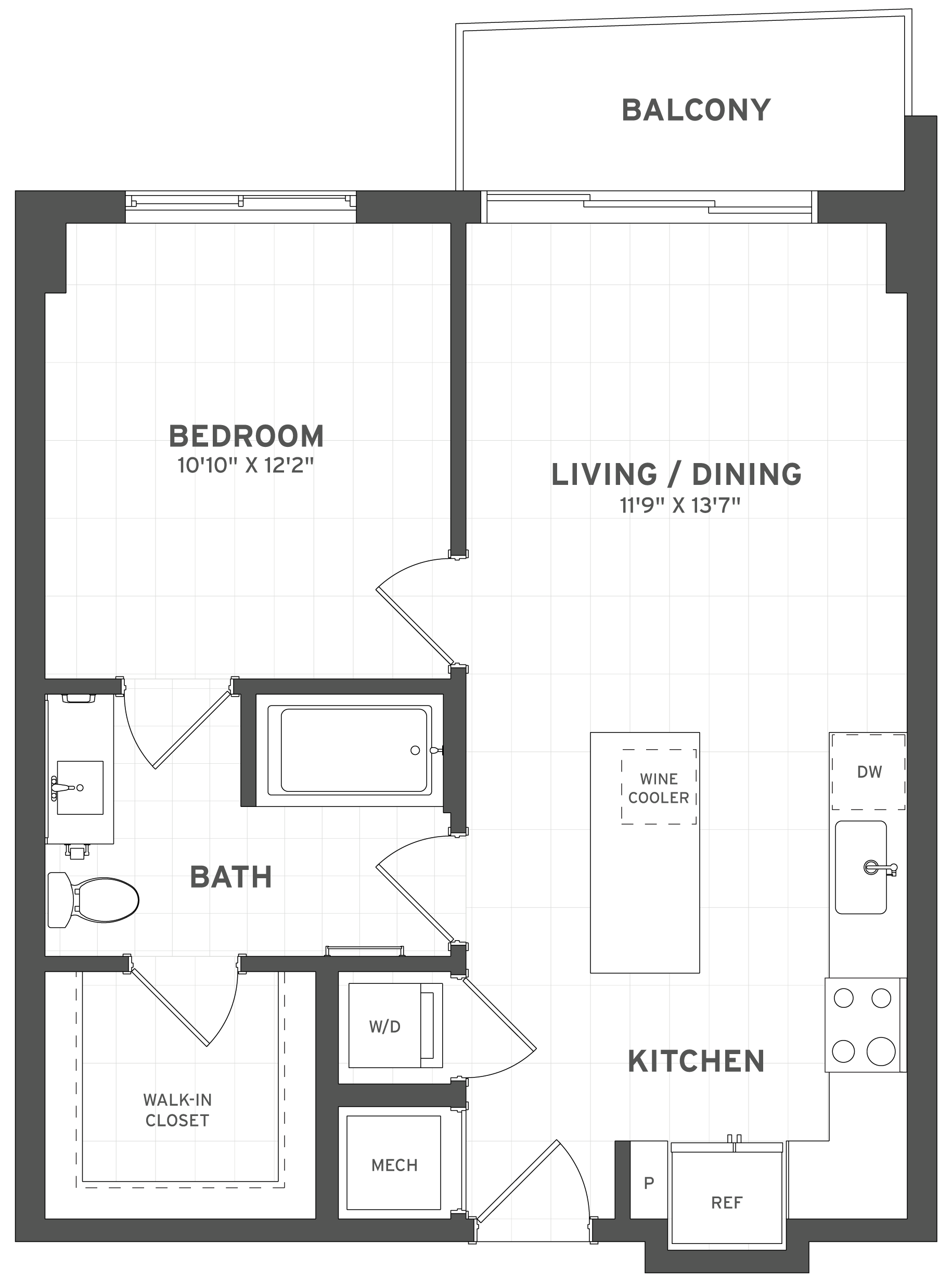 1 Bed/1 Bath-A1