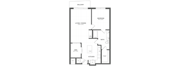 1 Bed/1 Bath Den-A2A