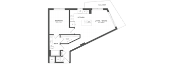 1 Bed/1 Bath-A3