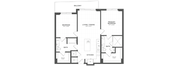 2 Bed/2 Bath-B1