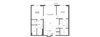 2 Bed/2 Bath-B2