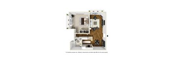 1BR 1BA - Plan E at Toluca Lofts, Toluca Lake, CA
