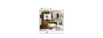 1BR 1BA - Plan F at Toluca Lofts, Toluca Lake, 91602
