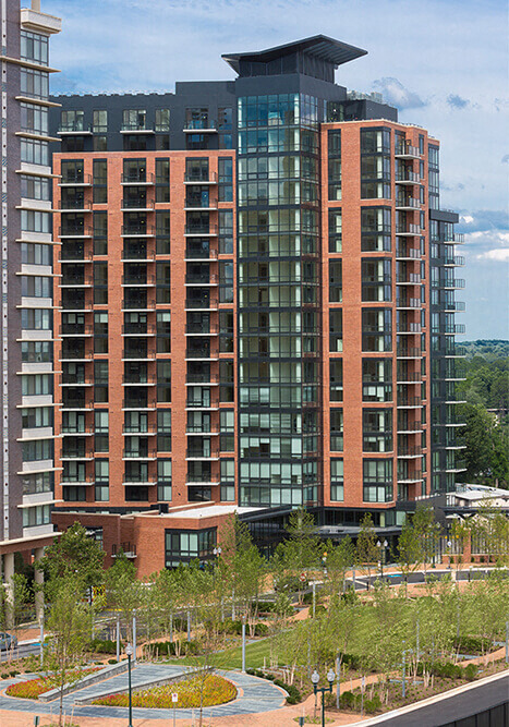 Apartment Building Exterior at Aurora, North Bethesda