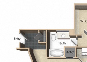 Floor plan at Aurora, Maryland,20852
