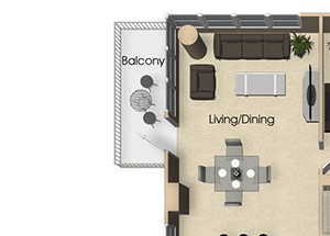 (C4) 2 Bedroom - 2 Bathrooms Floor plan (C4) 2 Bedroom - 2 Bathrooms Floor plan at Aurora, Maryland,20852