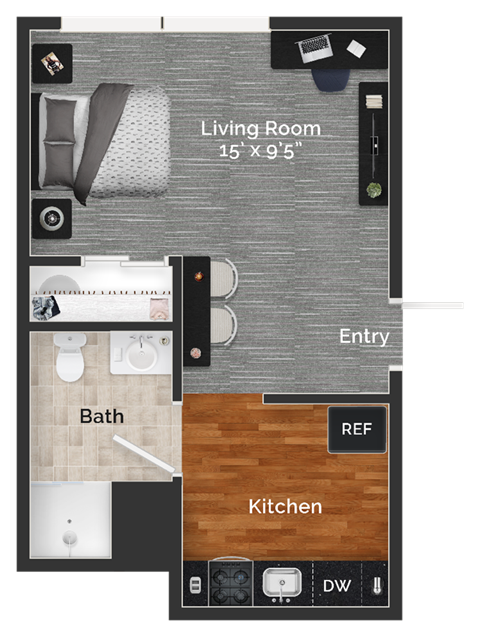 3939 Chestnut Street Studio-1 Bed Apartment for Rent - Photo Gallery 15