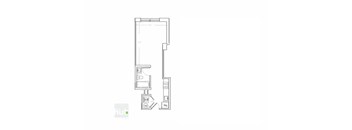 Studio, 1 Bathroom