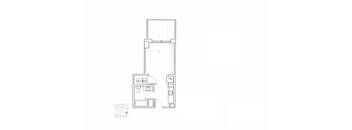 Studio 1 Bath w/balcony