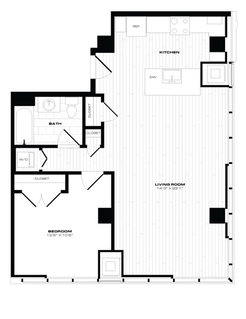 1001 Vine St Studio-2 Beds Apartment for Rent - Photo Gallery 43