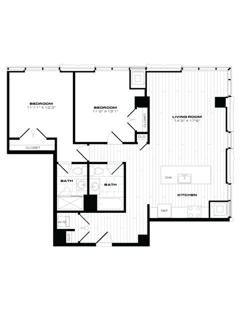 1001 Vine St Studio-2 Beds Apartment for Rent - Photo Gallery 46