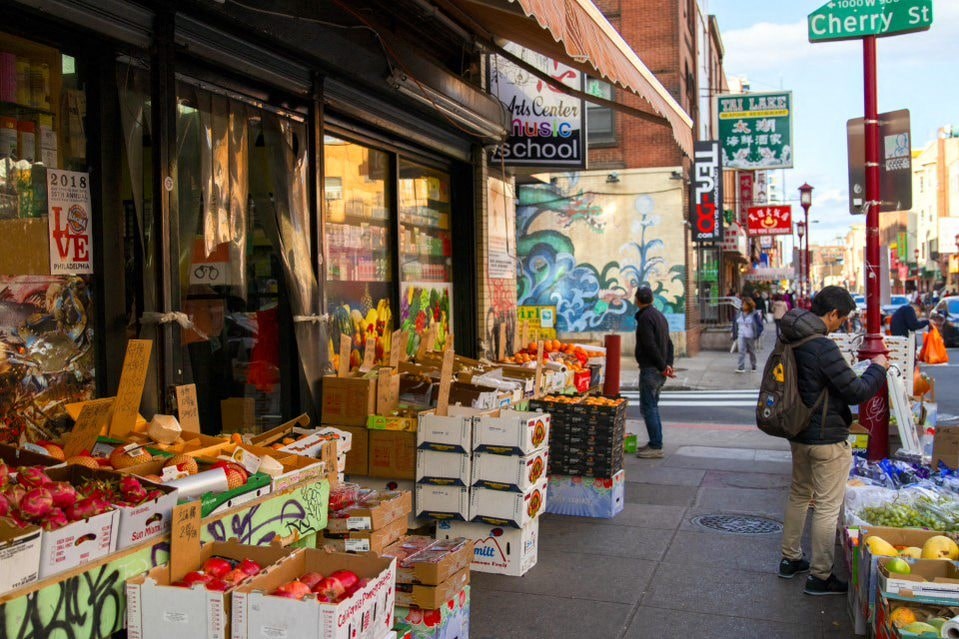 A fruit stand on Cherry St.