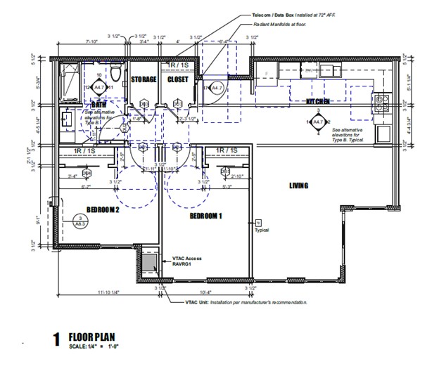 Floor Plan D - 2 Bedroom