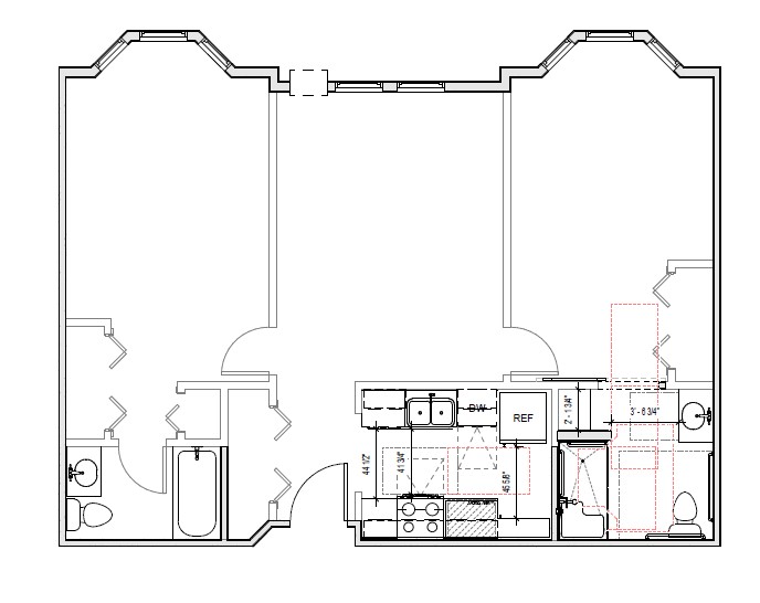 Unit E - 2 Bedroom - ADA