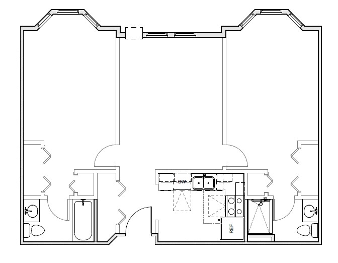 Unit E - 1 Bedroom