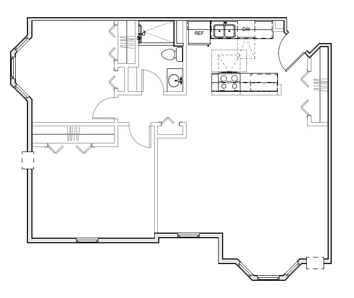 Unit F - 2 Bedroom