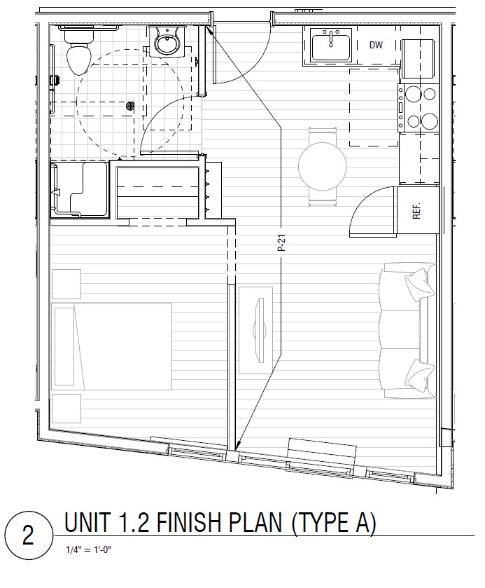 1 Bedroom - Type 1.2